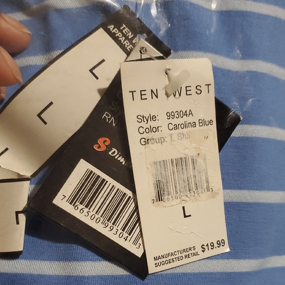 Men's Striped Crew Collar T-Shirt - Picture 7 of 12